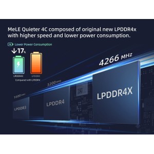 Mini PC Quieter 4C 16GB/512GB window 11 PRO - MeLE