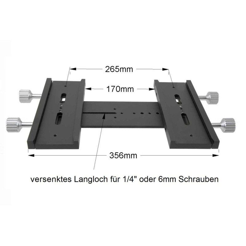 ide-by-side Mounting Plate Losmandy Style for parallel Mounting ide-by-side Mounting Plate Losmandy Style for parallel Mounting