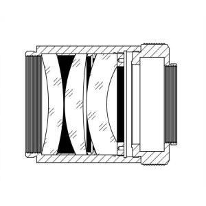 Correcteur/Réducteur 0.8x pour 80mm F7 connection M63 - TSOPTICS